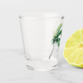 Verre A Shot Palmier Aquarelle Enterrement de Vie de Jeune Fill (Gauche)