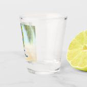 Verre A Shot Palmier par jour ensoleillé sur la plage (Droite)