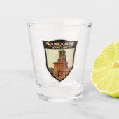 Verre A Shot Palo Duro Canyon State Park Texas Art (Devant)