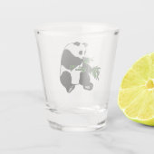 Verre A Shot Panda géant mange du bambou (Dos)