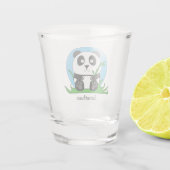 Verre A Shot Panda roux et blanc (Dos)