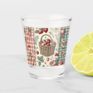 Verre A Shot Panier de fruits à carreaux amusant