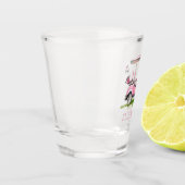Verre A Shot Panier de golf Preppy Pink Personnalisé (Gauche)