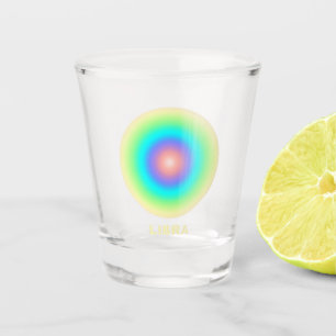 Verre A Shot Panneau Libra Zodiac Dégradé élégant