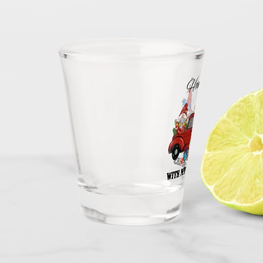 Verre A Shot Panser Avec Mes Gnomies - Noël mignon (Gauche)