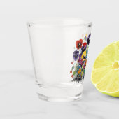 Verre A Shot Pansies colorées (Gauche)