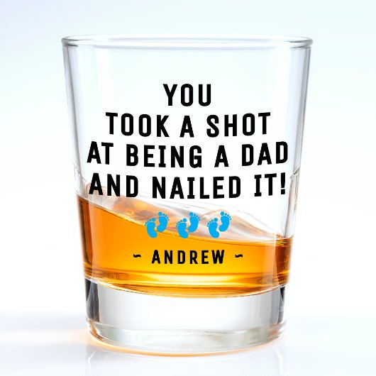 Verre A Shot Papa Baby Feet
