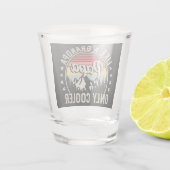 Verre A Shot Papa comme grand-père seulement Glacière Retro (Dos)