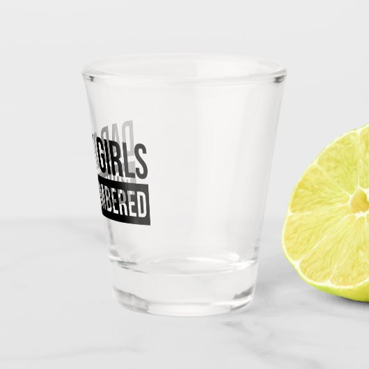 Verre A Shot Papa des filles #Surnuméroté (Droite)