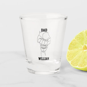 Verre A Shot Papa personnalisé Père père papa cadeau avec le no