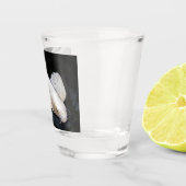 Verre A Shot Papillon blanc Koi Photo (Droite)