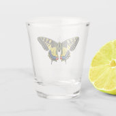 Verre A Shot Papillon jaune (Dos)