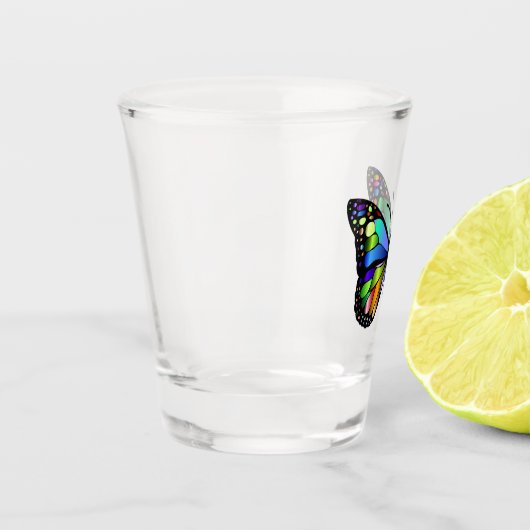 Verre A Shot Papillon multicolore (Gauche)