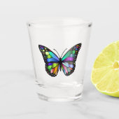Verre A Shot Papillon multicolore (Devant)