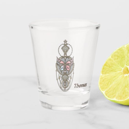 Verre A Shot Papillon stylisé (Devant)