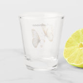 Verre A Shot Papillons avec des coeurs (Dos)
