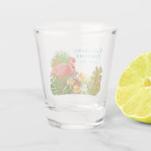 Verre A Shot Paradis des flamants roses (Dos)