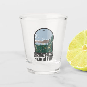 Verre A Shot Parc national de Kenai Fjords Skilak Vintage