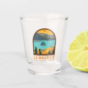 Verre A Shot Parc national de la Mauricie Travel Art Vintage