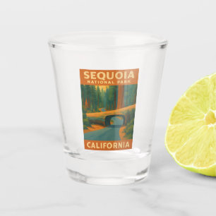 Verre A Shot Parc national de Sequoia Vintage voyage en Califor