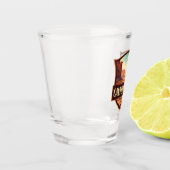 Verre A Shot Parc national des Canyons Illustration Rétro (Gauche)