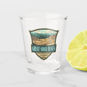 Verre A Shot Parc national des Great Sand Dunes Illustration Ré