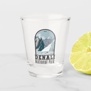 Verre A Shot Parc national du Denali Alaska Mont Hunter Vintage