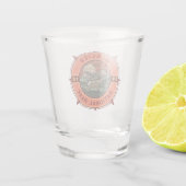 Verre A Shot Parc national du Glacier Bighorn rétro Compas de m (Dos)