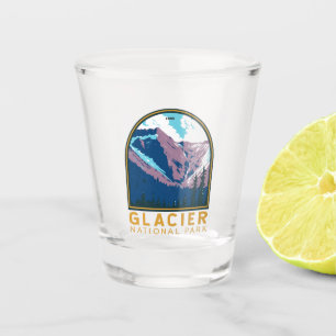 Verre A Shot Parc national du Glacier Canada Tourisme Vintage