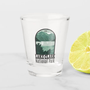 Verre A Shot Parc national du lac Clark Alaska Vintage