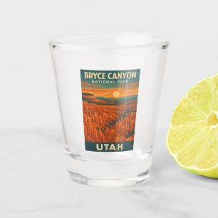 Verre A Shot Parc national du Vintage voyage rétro Bryce Canyon