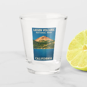 Verre A Shot Parc national du volcan du Vintage voyage rétro La