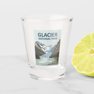 Verre A Shot Parc national Glacier Art de voyage