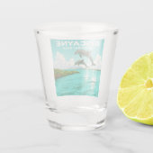 Verre A Shot Parc national vintage de Biscayne (Dos)