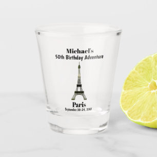 Verre A Shot Paris France Anniversaire Voyage Guys Week-end
