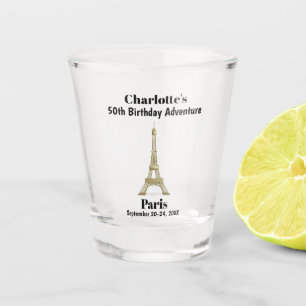 Verre A Shot Paris France Filles amies Anniversaire