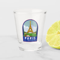 Paris France Retro Travel Art Vintage