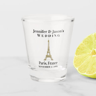 Verre A Shot Paris France Tour Eiffel Mariage Favoriser