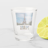 Verre A Shot Paris Tour Eiffel France City (Dos)