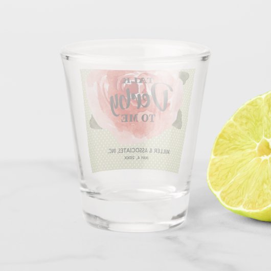 Verre A Shot Parlez Derby à mon parti Favoriser (Dos)