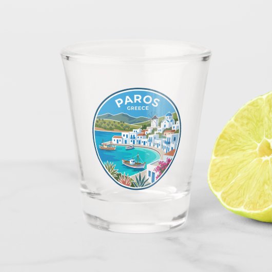 Verre A Shot Paros Grèce (Devant)