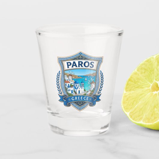 Verre A Shot Paros Grèce (Devant)
