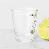 Verre A Shot Partie de Bachelorette de verdure d'aquarelle (Gauche)