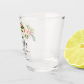 Verre A Shot Partie florale de Bachelorette d'aquarelle blanche (Droite)
