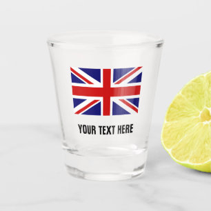 Verre A Shot Partie potable faite sur commande de drapeau