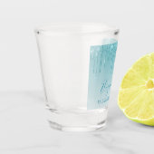 Verre A Shot Parties scintillant Aqua moderne Bachelorette (Gauche)