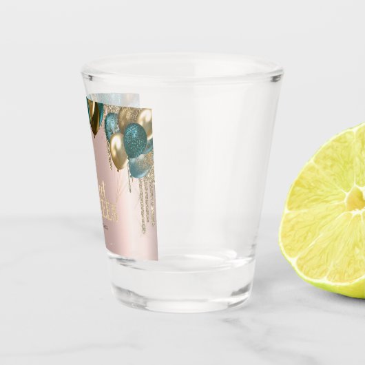 Verre A Shot Parties scintillant d'or Ballons Rose Gold Sweet 1 (Droite)