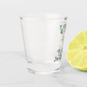 Verre A Shot Parties scintillant d'or Eucalyptus - Mariage vert (Gauche)