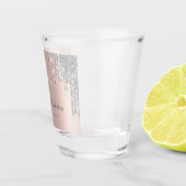 Verre A Shot Parties scintillant en argent Rose Gold 80e (Droite)