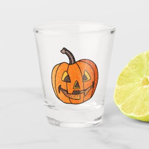 Verre A Shot Parties scintillant Jack O'Lantern